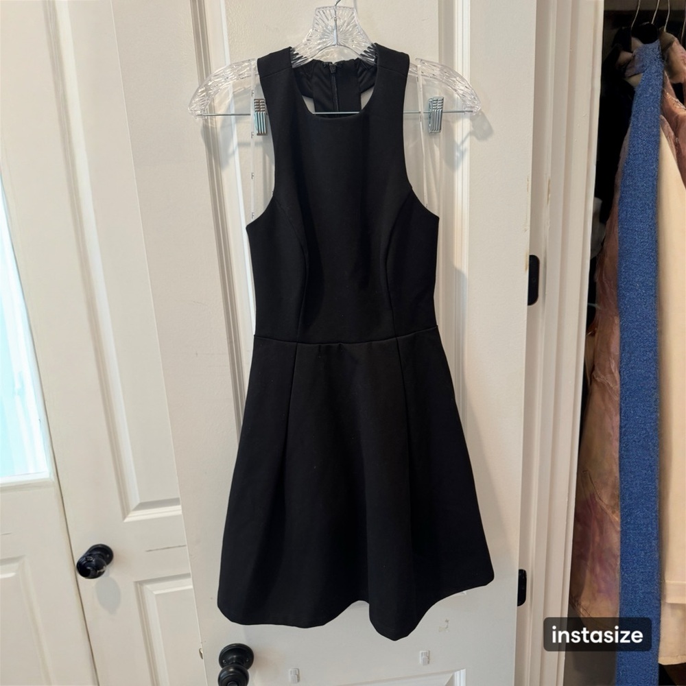 Lulu's Black Halter A-line Mini Dress